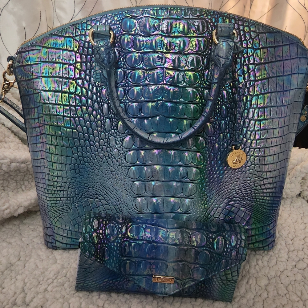 Brahmin Blue Topaz Duxbury PURSE ONLY